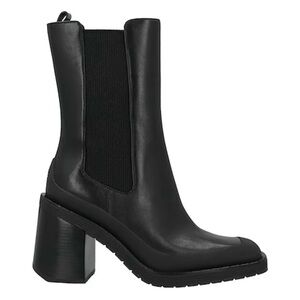 Black Chunky Heel Ankle Boots